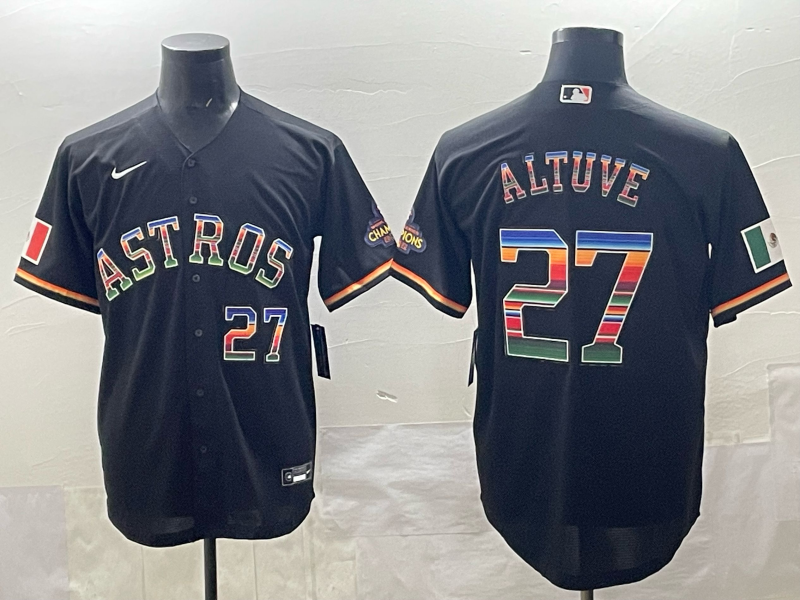 2025 Houston Astros #27 Altuve black Nike MLB Jersey style 009->houston astros->MLB Jersey